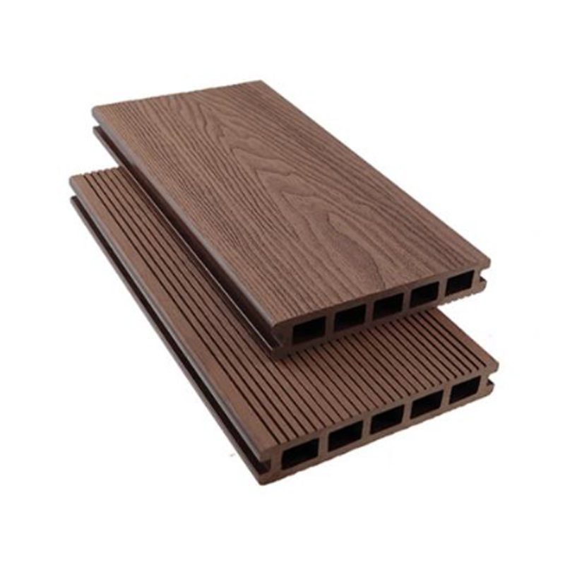 깊은 나뭇결 질감을 지닌 SRL-OE 146*25mm 중공 WPC 데크 보드