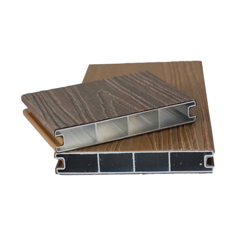 SRL-AL 138*23mm 공압출 알루미늄을 사용한 내화성, 방수 WPC 데크
